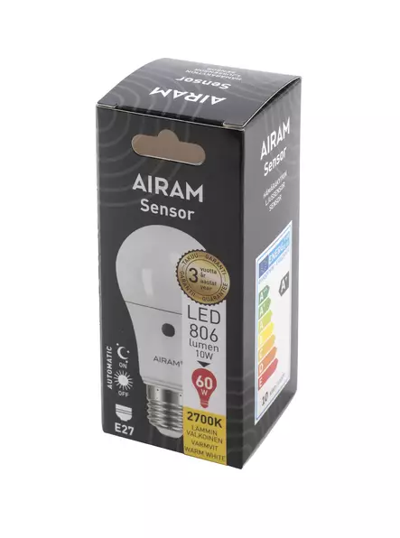 Airam led sensor vakiolamppu 10W E27 myyntipakkaus - Belysning och lampor - 6435200243980 - 2