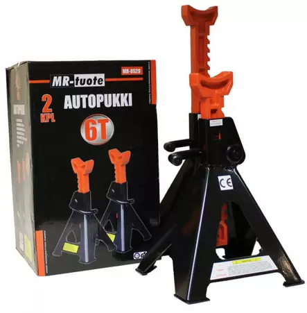autopuki 6 ton CE, 2kpl - Domkrafter och pallbockar - 6430013067150 - 1