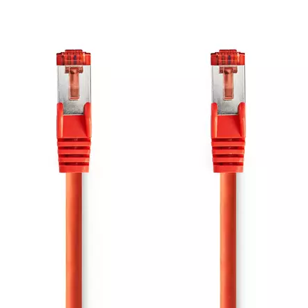 CAT6 Nätverkskabel | RJ45 hane | RJ45 hane | S/FTP | 1.00 m | Rund | LSZH | Röd | Label - Dator och nätverk - 5412810423750 - 1