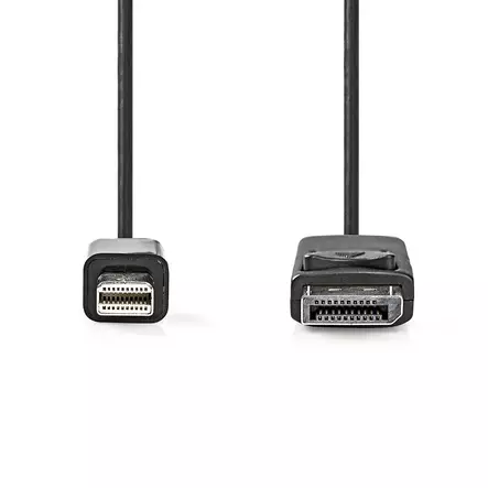 Mini Displayport-kabel | DisplayPort 1.2 | Mini DisplayPort Hane | DisplayPort Hane | 21.6 Gbps | Nickelplaterad | 2.00 m | Rund | PVC | Svart | Label - Dator och nätverk - 5412810420940 - 10