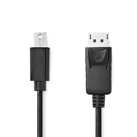 Mini Displayport-kabel | DisplayPort 1.2 | Mini DisplayPort Hane | DisplayPort Hane | 21.6 Gbps | Nickelplaterad | 2.00 m | Rund | PVC | Svart | Label - Dator och nätverk - 5412810420940 - 1