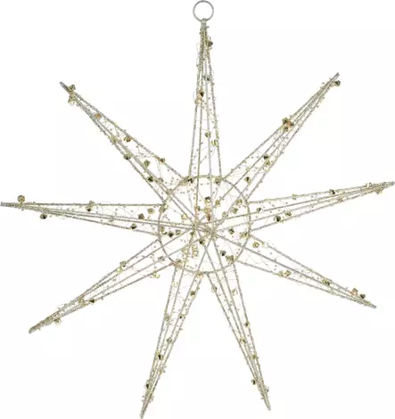 Stjärna 40led 50cm guldig - Ljussmycken och ljusfigurer - 8720573249430 - 1