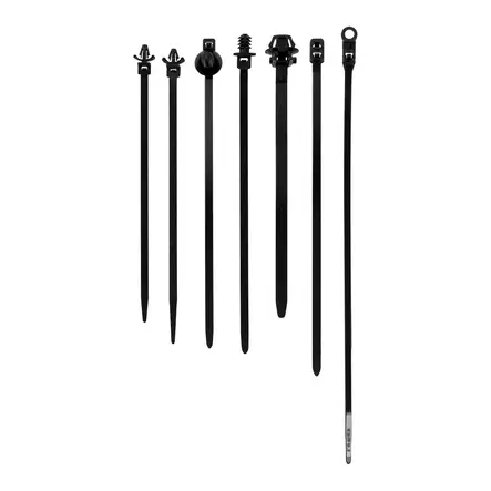 Nippusidevalikoima automekaanikolle 140 kpl AX4 - Erikoisnippusiteet auton johdotuksille ja letkuille (7 mallia) - Hushållsprodukter - 6418536040850 - 2
