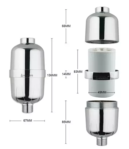Adwasys Vitalfresh-01 ersättningsfilter för duschfilter - Vattenrening och tillbehör - 6438014374680 - 2