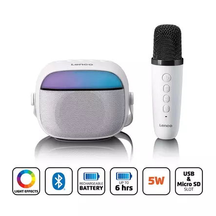 Bluetooth®-högtalare med trådlös karaokemikrofon - Nedis produkter - 8711902093770 - 1
