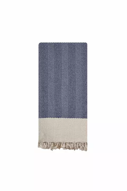 Fouta Mijölnir Indigo Blå 90% Bomull 10% Polyester 90x180 cm - Handdukar - 8684283207800 - 1