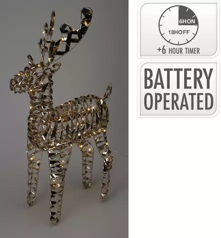 Kultainen LED-poro 60 cm - Ljussmycken och ljusfigurer - 8721037066150 - 1