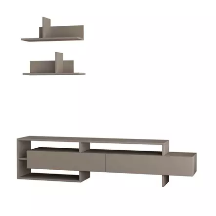 TV-bänk Hanah Home Gara Ljus Mocca Spånskiva 180x42x32 cm - TV-bänkar - 8681181862780 - 1