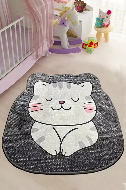 Matta Conceptum Neko Flerfärgad Polyester 80x80 cm - Runda mattor - 8683342495400 - 2