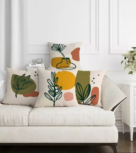 Kuddfodral Set Aberto Design ASRplw4 Flerfärgad Bomull Polyester 43x43 cm - Prydnadskuddar - 8684283712540 - 2