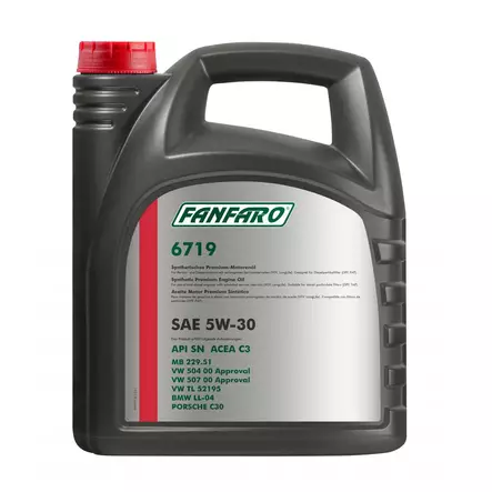 Moottoriöljy fanfaro lsx 5w-30 5l - Motoroljor - 4036021547930 - 1
