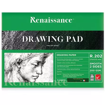 Piirustuslehtiö 275 x 375 mm, 200 g - Hantverksmaterial och tillbehör - 8851907104610 - 1