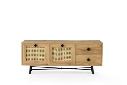 TV-bänk Hanah Home Hapsiyas 140 Ek Spånskiva 140x60x40 cm - TV-bänkar - 8682870168640 - 1