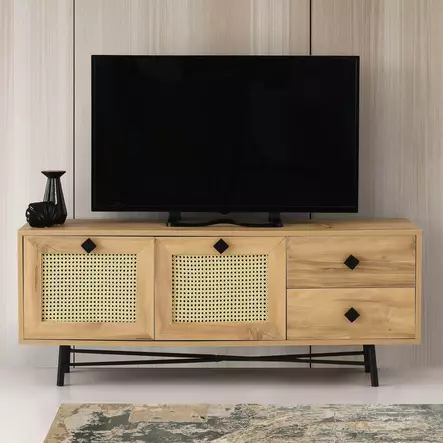 TV-bänk Hanah Home Hapsiyas 140 Ek Spånskiva 140x60x40 cm - TV-bänkar - 8682870168640 - 2