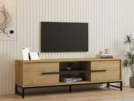 TV-bänk Hanah Home Mono Ek Spånskiva 160x50x40 cm - TV-bänkar - 8683743451470 - 2