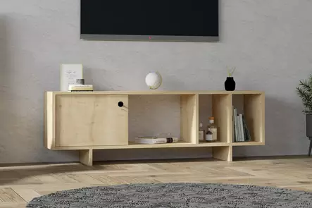 TV-bänk Hanah Home Folsom Ek Spånskiva 140x45x29 cm - TV-bänkar - 8683743420650 - 2
