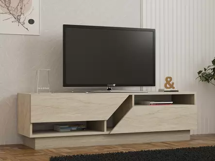 TV-bänk Hanah Home Koza Travertin Spånskiva 160x45x40 cm - TV-bänkar - 8684283021420 - 2