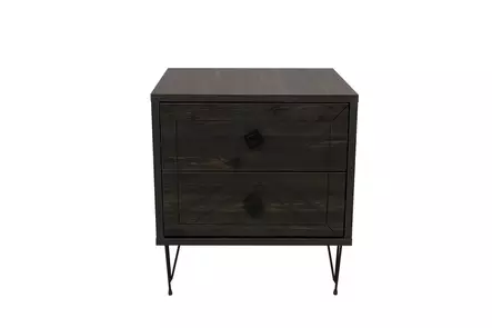 Sängbord Hanah Home Luna Mörkbrun Spånskiva 50x55x40 cm - Nattduksbord - 8683342427630 - 1
