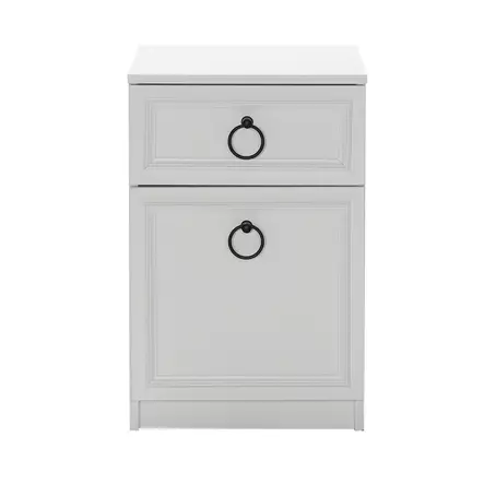 Sängbord Hanah Home Kmd1311Bb1 Vit Spånskiva 40x63x38 cm - Nattduksbord - 8683743537440 - 2