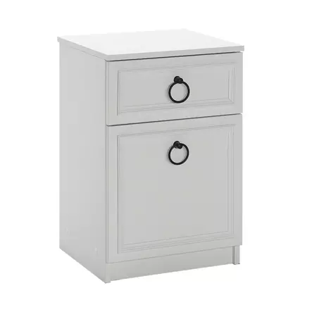 Sängbord Hanah Home Kmd1311Bb1 Vit Spånskiva 40x63x38 cm - Nattduksbord - 8683743537440 - 1