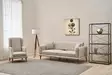 Fåtölj Atelier del Sofa Seren Cream Linne 70x75x105 cm - Soffor - 8684283255320 - 3