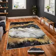 Matta Conceptum Hmnt433 Vit Grå Guld Svart Polyester 160x230 cm - Stora och medelstora mattor - 8683742605720 - 2
