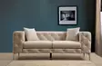 2-sits soffa Atelier del Sofa Como Ecru Polyester 197x90x73 cm - Soffor - 8683342529020 - 2