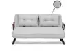 2-sits bäddsoffa Atelier del Sofa Sando Grå Teddytyg 175x133x81 cm - Bäddsoffor - 8684282296850 - 19