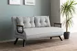 2-sits bäddsoffa Atelier del Sofa Sando Grå Teddytyg 175x133x81 cm - Bäddsoffor - 8684282296850 - 2