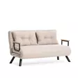 2-sits bäddsoffa Atelier del Sofa Sando v2 Cream Linne 175x133x81 cm - Bäddsoffor - 8684282192800 - 1