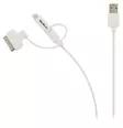 3-i-1 Synk och Laddningskabel USB A hane - Micro B-hane 1.00 m Vit - Nedis produkter - VLMP39410W1.00 - 20