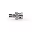 BNC Adapter | BNC Hane | RCA Hona | Nickelplaterad | 50 Ohm | Rak | Metall | Silver | 10 st. | Kuvert - Videoadaptrar - 5412810298570 - 1