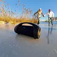 Bluetooth® Party Boombox | 360 min | 2.0 | 150 W | Uppspelning av media: AUX / USB | IPX5 | Synkroniseringsbar | Handtag | Festljus | Svart - Bluetooth-högtalare - 5412810334650 - 56