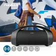 Bluetooth® Party Boombox | 360 min | 2.0 | 150 W | Uppspelning av media: AUX / USB | IPX5 | Synkroniseringsbar | Handtag | Festljus | Svart - Bluetooth-högtalare - 5412810334650 - 5