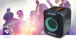 Bluetooth® Party Speaker | Batteri 1 driftstid standardanvändning: 300 min | 150 W | Handtag | Festljus | Synkroniseringsbar | Equalizer | Orange / Svart - Bluetooth-högtalare - 5412810450640 - 90