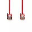 CAT5e nätverkskabel | SF/UTP | RJ45 hane | RJ45 hane | 10.0 m | Rund | PVC | Röd | Plastpåse - Dator och nätverk - 5412810276370 - 10