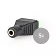 CCTV Strömanslutning | 3-vägs Terminalblock | 3.5mm utgång Hona | Hona | Grön / Svart - Nyckelfinnare - 5412810309610 - 1