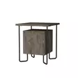 Sängbord Hanah Home Acres Dark Coffee Mörkbrun Spånskiva 40x45x40 cm - Nattduksbord - 8681875834680 - 3