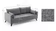 3-sits soffa Atelier del Sofa Bella Grå Polyester 208x81x85 cm - Soffor - 8681875520200 - 7