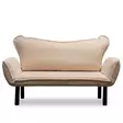2-sits bäddsoffa Atelier del Sofa Chatto Cream Bomullspolyester 150x75x70 cm - Bäddsoffor - 8681875569520 - 3