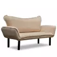 2-sits bäddsoffa Atelier del Sofa Chatto Cream Bomullspolyester 150x75x70 cm - Bäddsoffor - 8681875569520 - 4