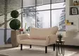 2-sits bäddsoffa Atelier del Sofa Chatto Cream Bomullspolyester 150x75x70 cm - Bäddsoffor - 8681875569520 - 1