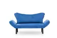 2-sits bäddsoffa Atelier del Sofa Chatto Blå Bomullspolyester 150x70x75 cm - Bäddsoffor - 8681875833140 - 8