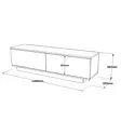 TV-bänk Hanah Home Fn1-W Vit Spånskiva 140x38,2x35,5 cm - TV-bänkar - 8683342403870 - 7