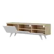 TV-bänk Hanah Home Brüksel Vit Ek Spånskiva 150x46x35 cm - TV-bänkar - 8682870115040 - 5