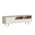 TV-bänk Hanah Home Brüksel Vit Ek Spånskiva 150x46x35 cm - TV-bänkar - 8682870115040 - 4