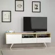 TV-bänk Hanah Home Brüksel Vit Ek Spånskiva 150x46x35 cm - TV-bänkar - 8682870115040 - 3