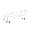 TV-bänk Hanah Home Brüksel Vit Ek Spånskiva 150x46x35 cm - TV-bänkar - 8682870115040 - 7