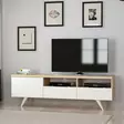 TV-bänk Hanah Home Brüksel Vit Ek Spånskiva 150x46x35 cm - TV-bänkar - 8682870115040 - 2