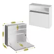 Skrivbord Hanah Home Optimum Vit Spånskiva 64x60x20 cm - Skrivbord - 8681875025590 - 5